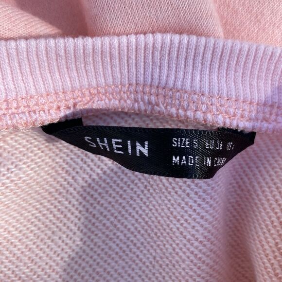 SHEIN Cropped Hem Cut Off Pull on Sweatshirt - Picture 4 of 6